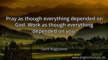 Englisches Zitat von Saint Augustine als Bild