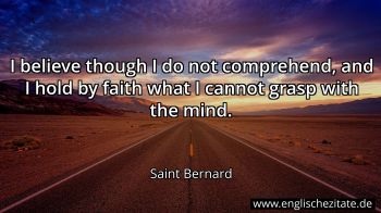 Englisches Zitat von Saint Bernard als Bild