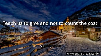 Englisches Zitat von Saint Ignatius als Bild