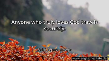 Englisches Zitat von Saint Teresa of Avila als Bild