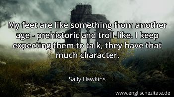 Englisches Zitat von Sally Hawkins als Bild