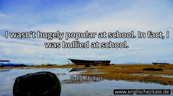 Englisches Zitat von Sally Phillips als Bild