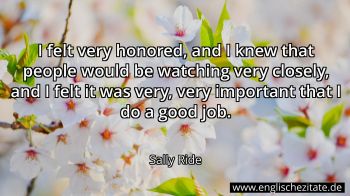 Englisches Zitat von Sally Ride als Bild