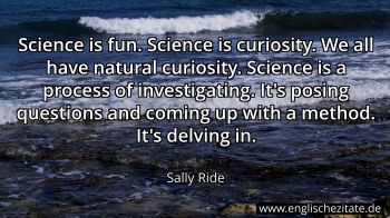 Englisches Zitat von Sally Ride als Bild