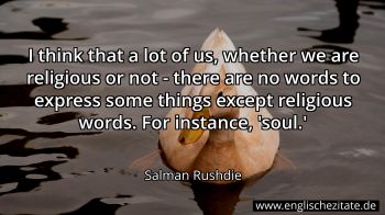 Englisches Zitat von Salman Rushdie als Bild