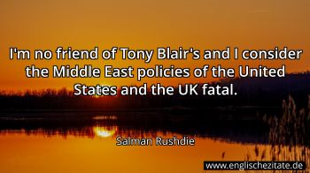 Englisches Zitat von Salman Rushdie als Bild