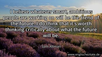 Englisches Zitat von Sam Altman als Bild