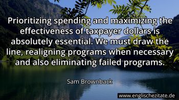 Englisches Zitat von Sam Brownback als Bild