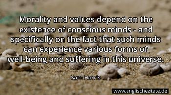 Englisches Zitat von Sam Harris als Bild