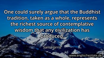 Englisches Zitat von Sam Harris als Bild