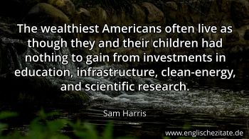 Englisches Zitat von Sam Harris als Bild