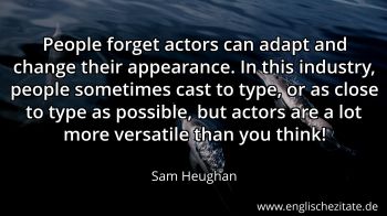 Englisches Zitat von Sam Heughan als Bild