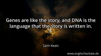 Englisches Zitat von Sam Kean als Bild