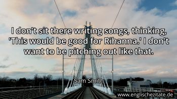 Englisches Zitat von Sam Smith als Bild