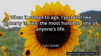 Englisches Zitat von Sam Smith als Bild
