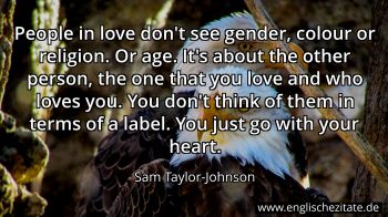 Englisches Zitat von Sam Taylor-Johnson als Bild