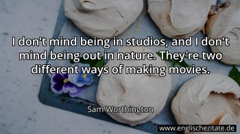Englisches Zitat von Sam Worthington als Bild