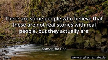 Englisches Zitat von Samantha Bee als Bild