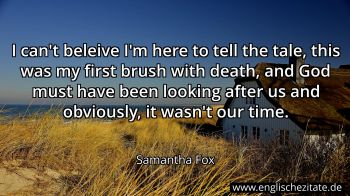 Englisches Zitat von Samantha Fox als Bild