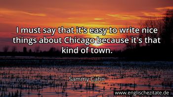 Englisches Zitat von Sammy Cahn als Bild