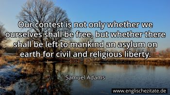 Englisches Zitat von Samuel Adams als Bild