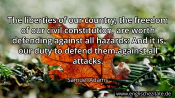 Englisches Zitat von Samuel Adams als Bild