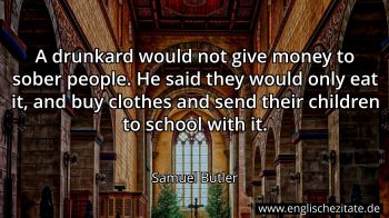 Englisches Zitat von Samuel Butler als Bild