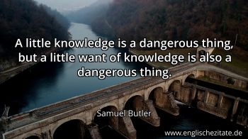 Englisches Zitat von Samuel Butler als Bild