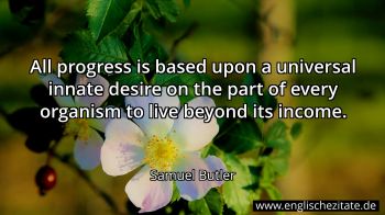 Englisches Zitat von Samuel Butler als Bild