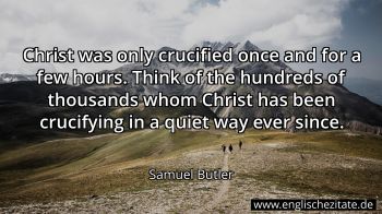 Englisches Zitat von Samuel Butler als Bild