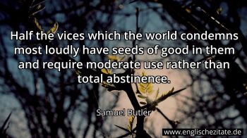 Englisches Zitat von Samuel Butler als Bild