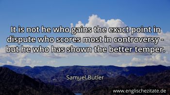 Englisches Zitat von Samuel Butler als Bild