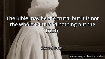 Englisches Zitat von Samuel Butler als Bild