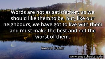 Englisches Zitat von Samuel Butler als Bild