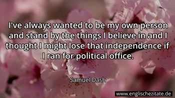 Englisches Zitat von Samuel Dash als Bild