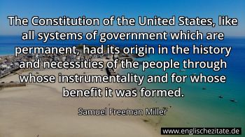 Englisches Zitat von Samuel Freeman Miller als Bild