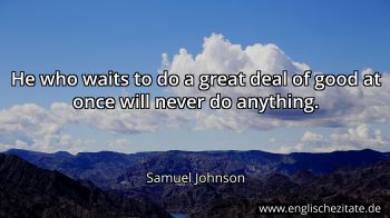 Englisches Zitat von Samuel Johnson als Bild