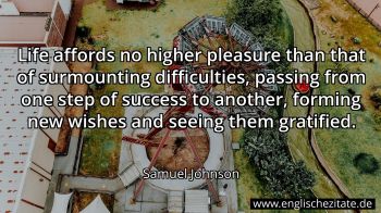 Englisches Zitat von Samuel Johnson als Bild