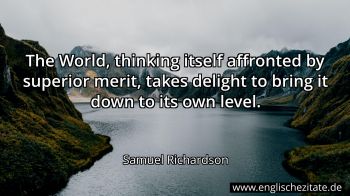 Englisches Zitat von Samuel Richardson als Bild