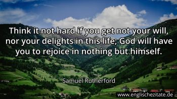 Englisches Zitat von Samuel Rutherford als Bild