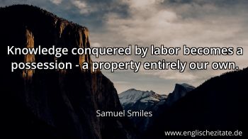 Englisches Zitat von Samuel Smiles als Bild