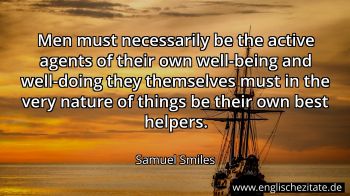 Englisches Zitat von Samuel Smiles als Bild