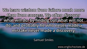 Englisches Zitat von Samuel Smiles als Bild