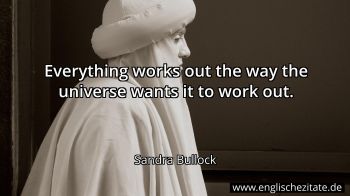 Englisches Zitat von Sandra Bullock als Bild