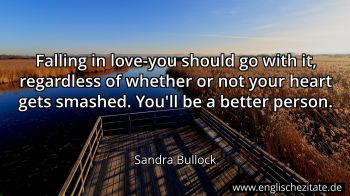 Englisches Zitat von Sandra Bullock als Bild