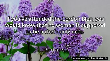 Englisches Zitat von Sandra Lee als Bild