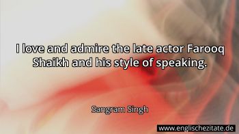 Englisches Zitat von Sangram Singh als Bild