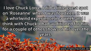 Englisches Zitat von Sara Rue als Bild