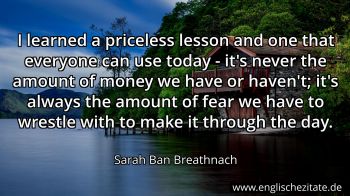 Englisches Zitat von Sarah Ban Breathnach als Bild