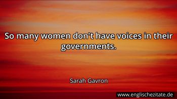 Englisches Zitat von Sarah Gavron als Bild